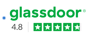 Glassdoor Logo with 4.8 Star Rating